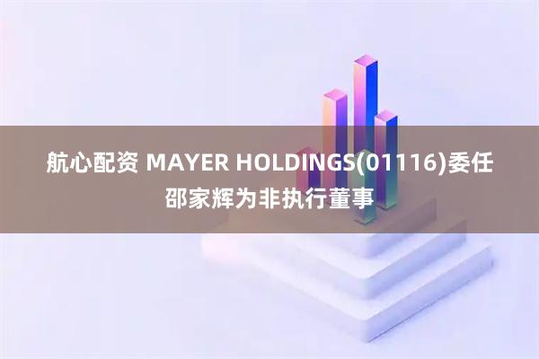 航心配资 MAYER HOLDINGS(01116)委任邵家辉为非执行董事